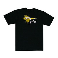 Poler Goosey Tee - 100% Cotton Comfort for Everyday Adventures (Black) - 2