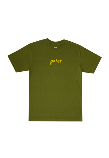 Poler Goosey Tee - 100% Cotton Comfort for Everyday Adventures (Olive) - 1